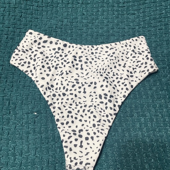 Zaful Womens Dalmatian High Waisted Bikini Bottom - Picture 6 of 8